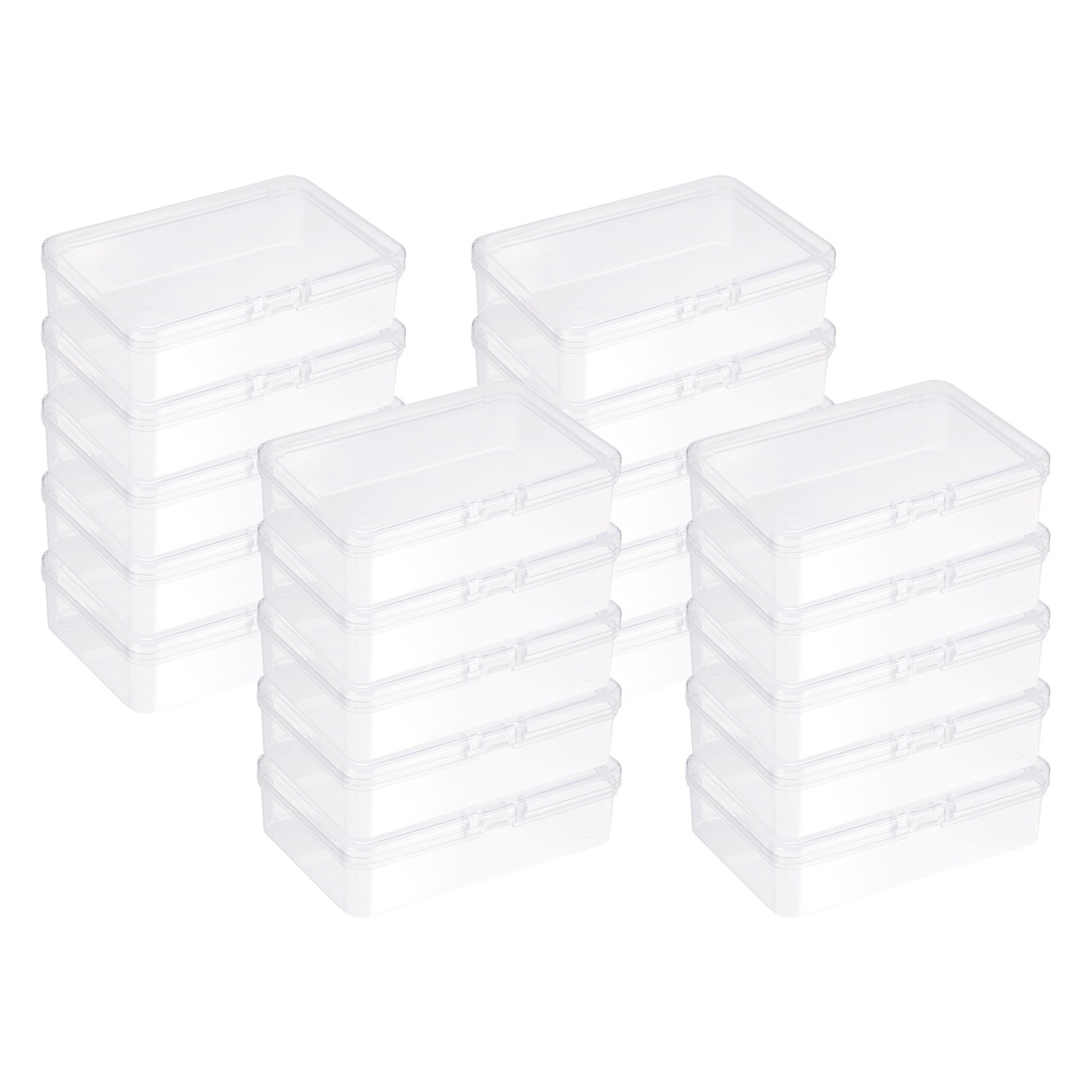 30Pcs Plastic Storage Containers Storage Boxes(3.74" x 2.56" x 0.98")