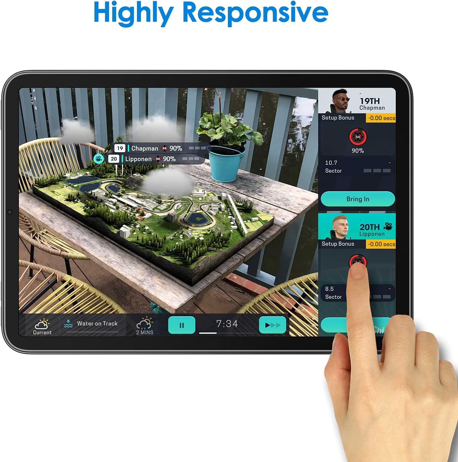 JETech Screen Protector for iPad mini (A17 Pro, 2-Pack, Transparent/Green