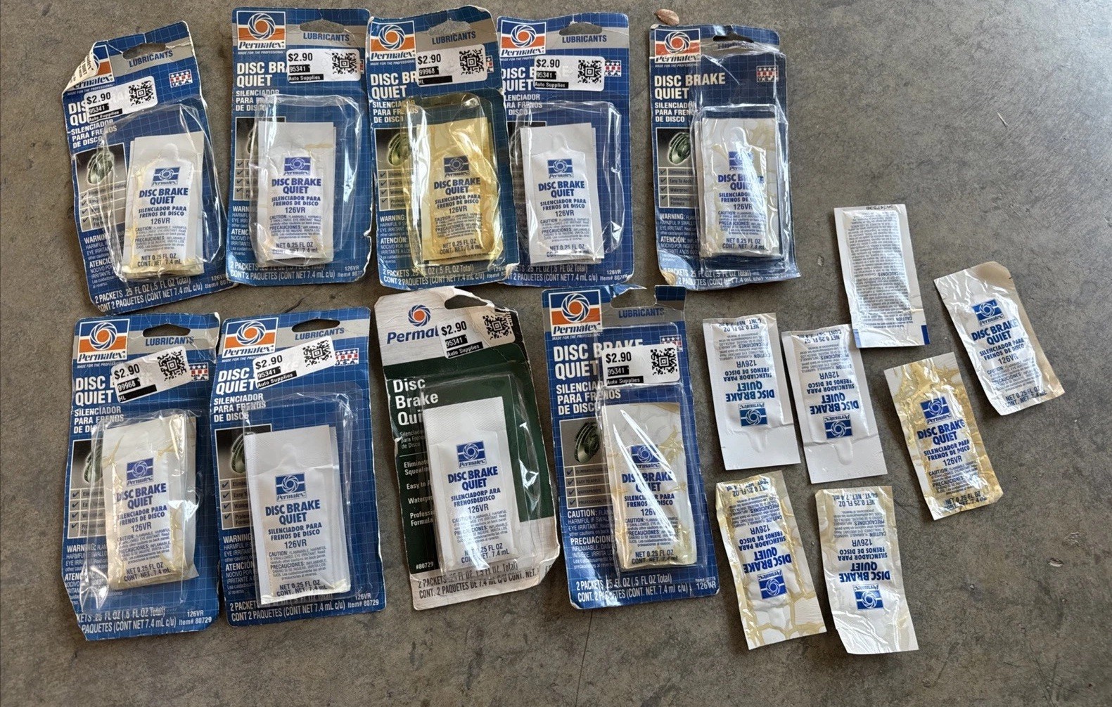25 Packets Permatex 80729 Disc Brake Pad Quiet Caliper Lube MADE IN USA