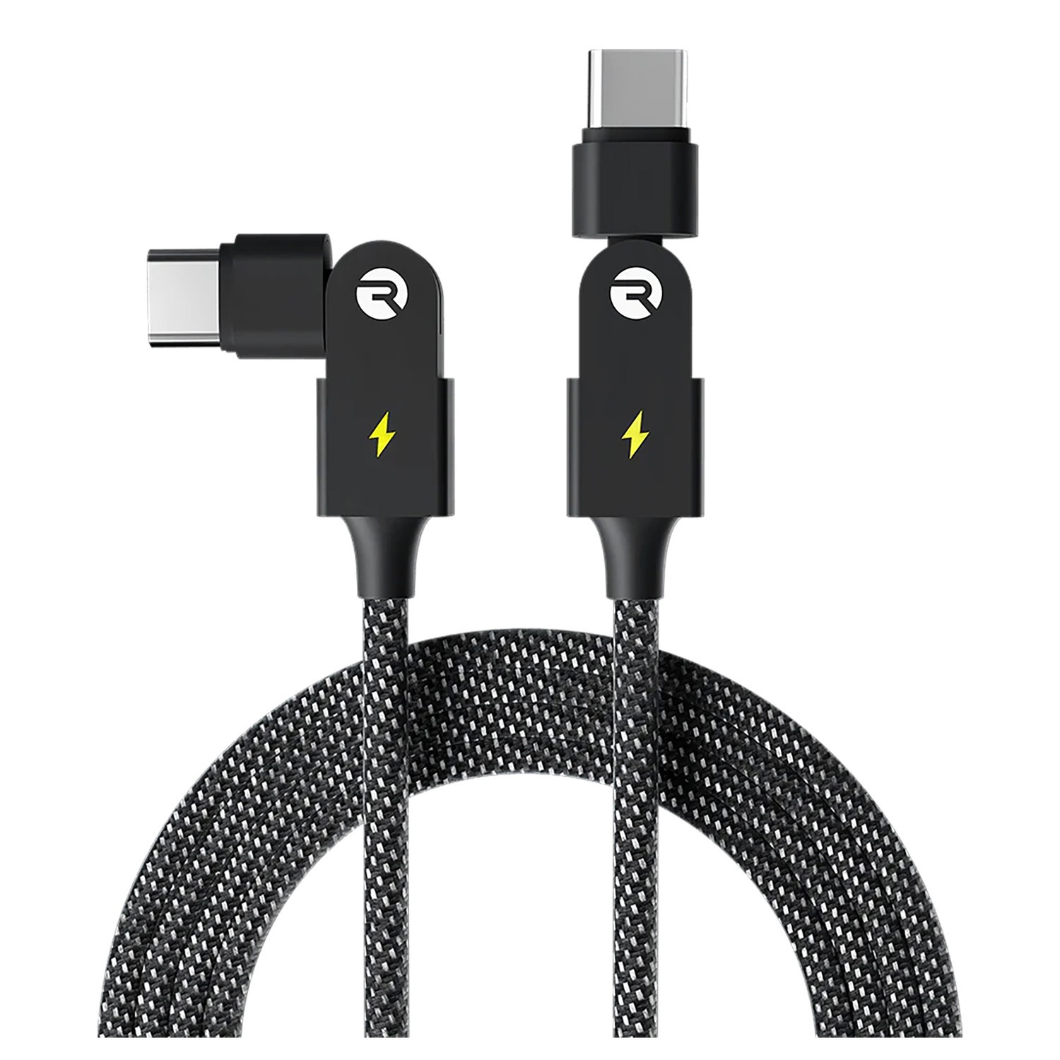 Raycon® Magic Spin 100Watt USB-C® to USB-C® Charge and Sync Cable 3.3 Ft.- Blue