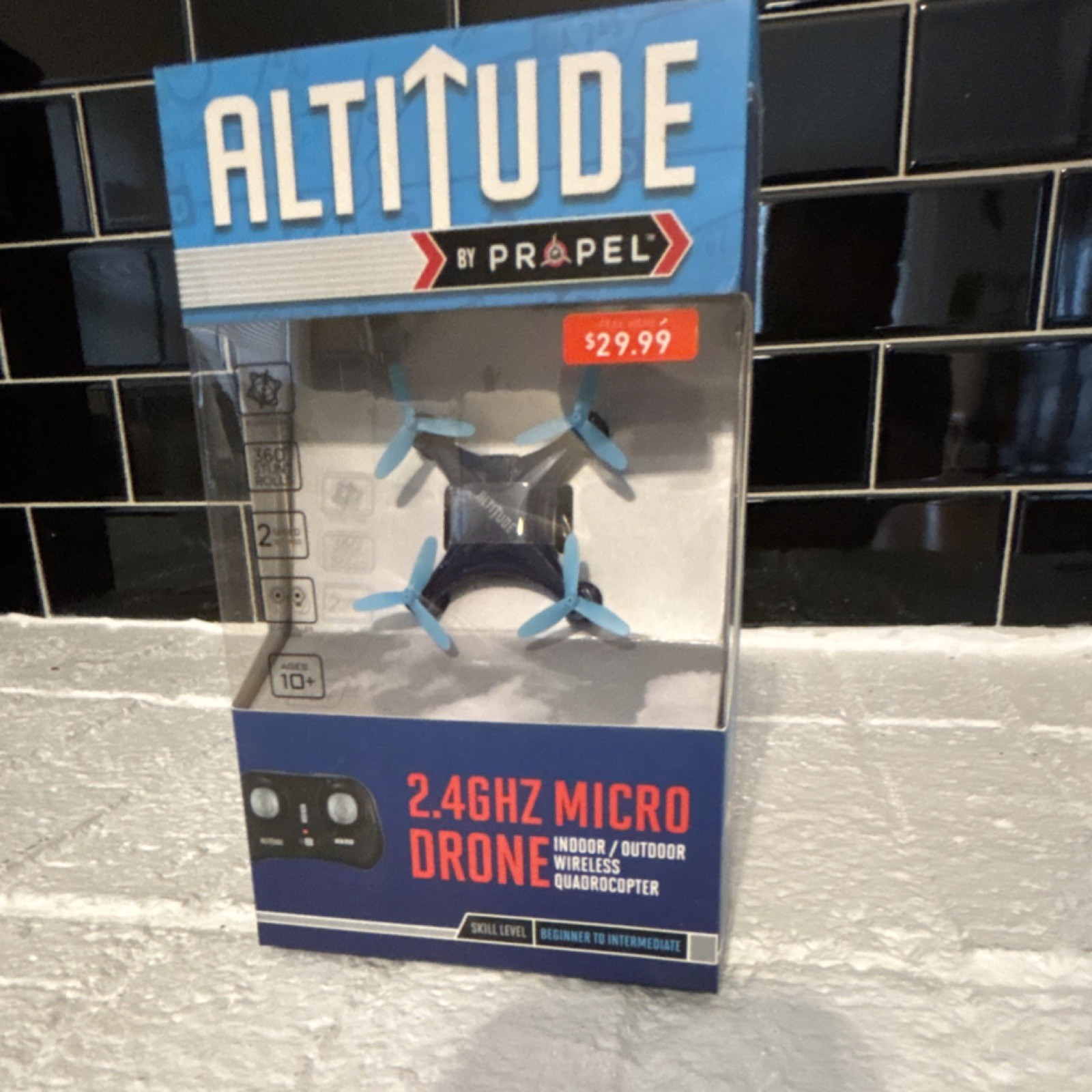 Propel Altitude Micro Drone 2.4GHz Wireless Quadcopter Blue Red 360° Stunts