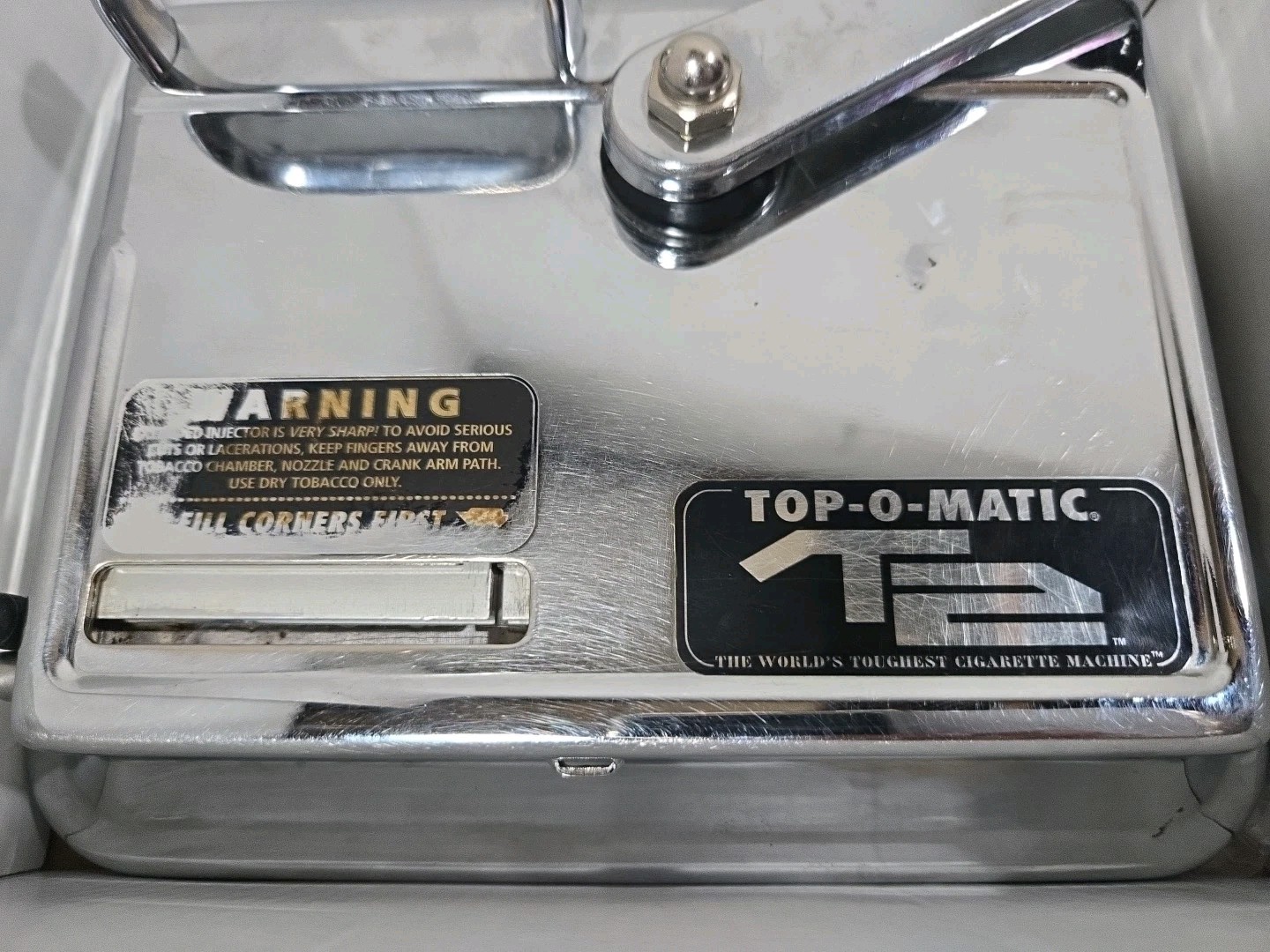 TOP-O-MATIC-T2'CIGARETTE ROLLING MACHINE W/BOX
