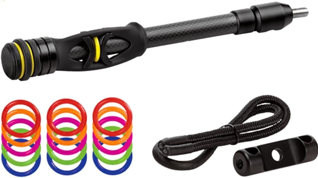 Lightweight 8" Archery Stabilizer - Carbon Design with Customization Options