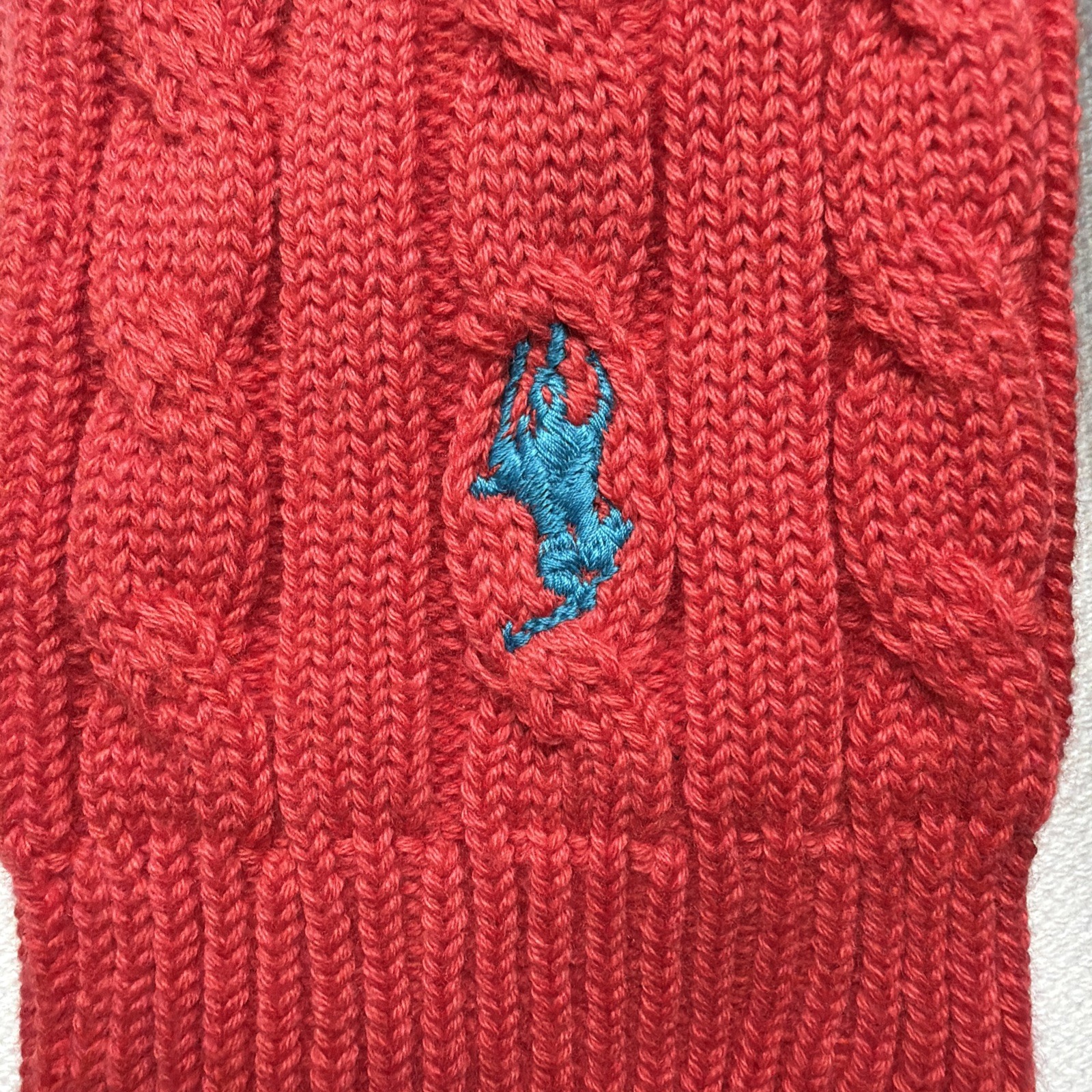 Polo Ralph Lauren Cable Knit Women’s Cotton Socks Set Of 2 Made In Japan