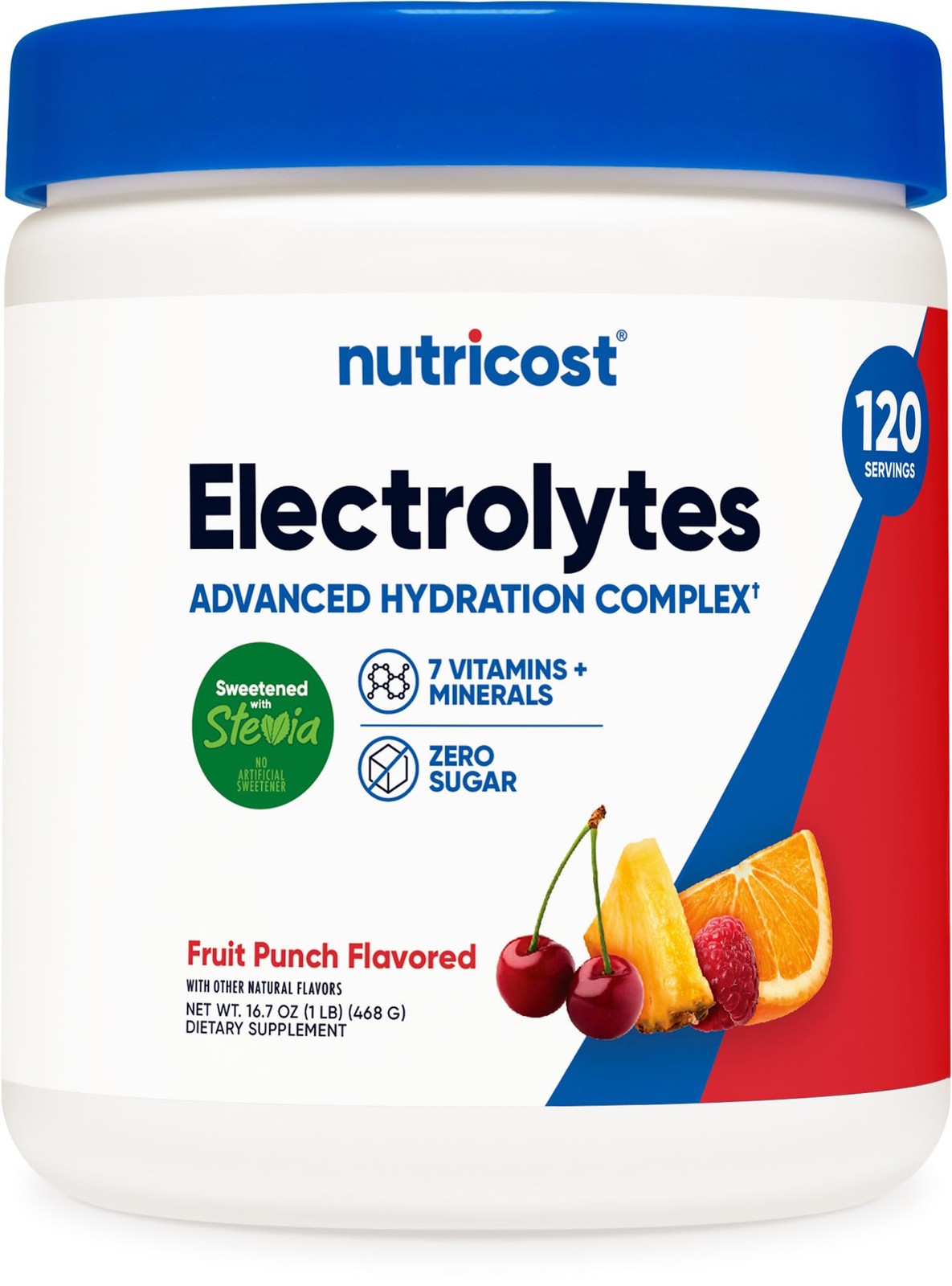 Nutricost Electrolyte Complex Powder (120 Servings, 1.04 Pound (Pack of 1)