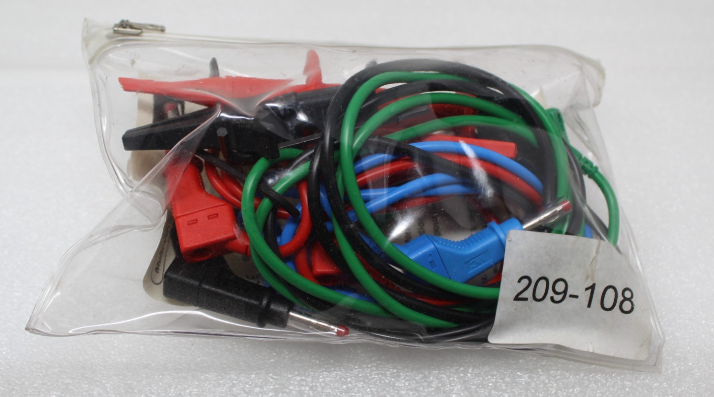 Multi-Contact MC Test Leads Set 4 Colors 600V CAT II 19A Multimeter Probes