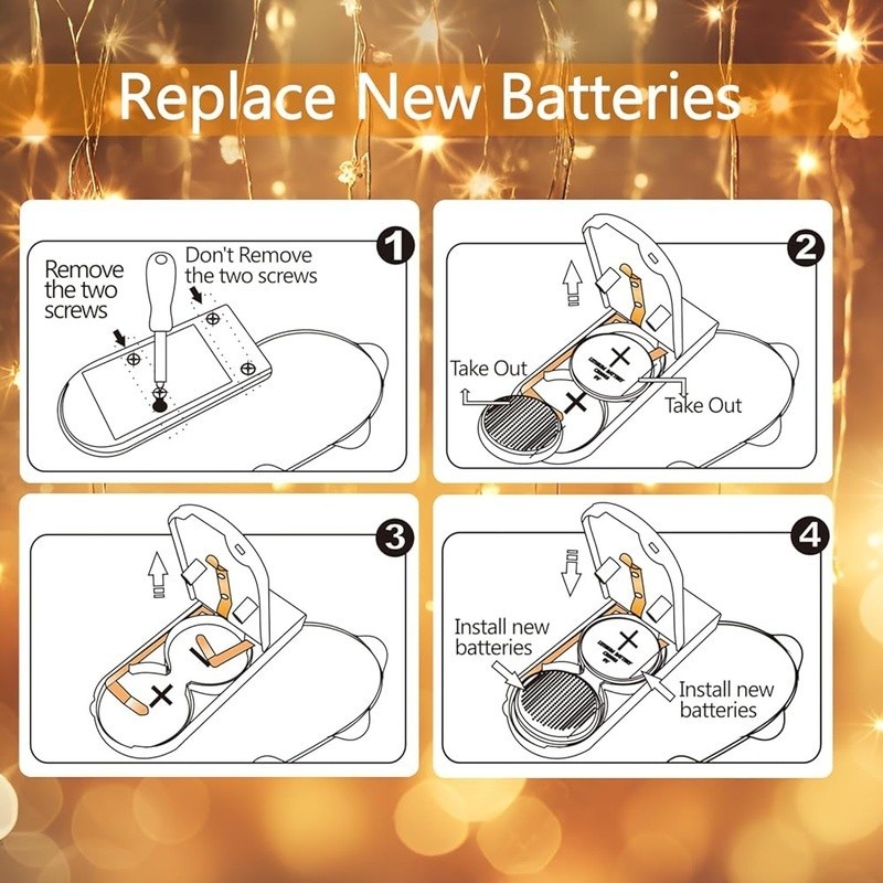 Remote Control Fairy Lights 20 LEDs Battery Powered Waterproof Timer 8 Modes New