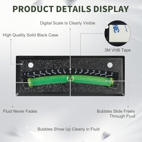 Rv Level Bubble 2-Pack, Bubble Level for Rv, Precision Leveling, Compatible
