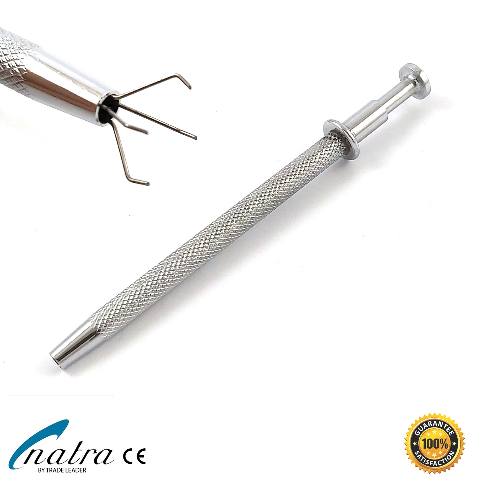 Ball Holder Gripper Piercing Stainless Steel Clippers Stone Picker 0 3/16in