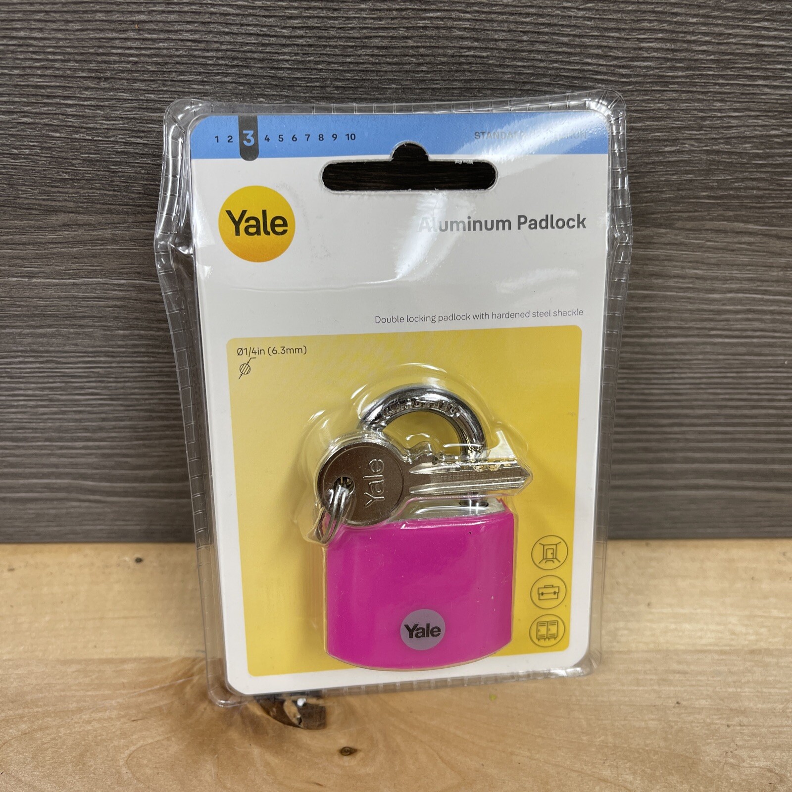 Yale Aluminum Padlock 1.5” YE3B-38-119-1-P New