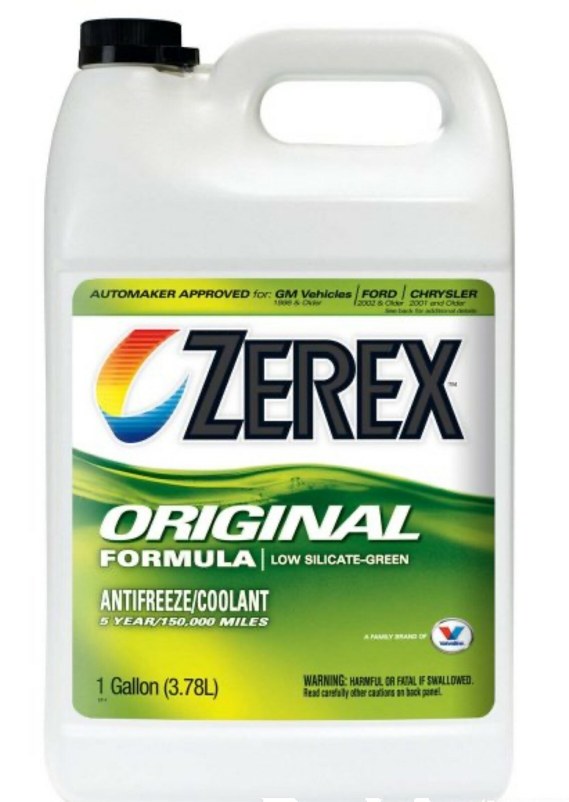 1 Gallon Engine Motor Coolant/Antifreeze Concentrated VALVOLINE Zerex GREEN