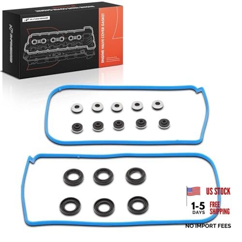 Engine Valve Cover Gasket Set Compatible with Honda, Acura Models - 2008-2018