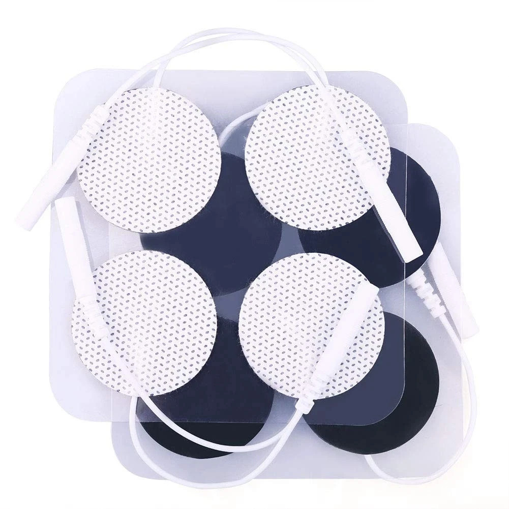 LotFancy TENS Unit Electrode Pads 40PCS Round Electrodes 1.25" Reusable Pads