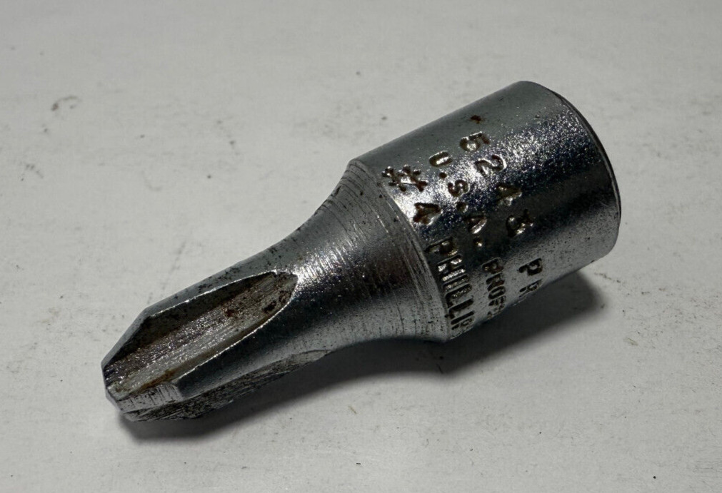 Vintage Proto 5243 Phillips #4 Point Socket 3/8" Drive