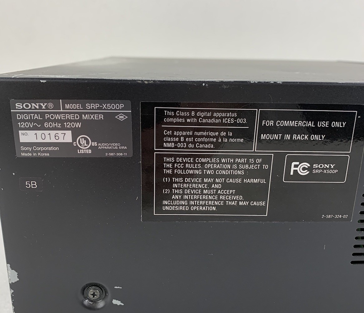 Sony SRP-X500P Digital Powered Mixer