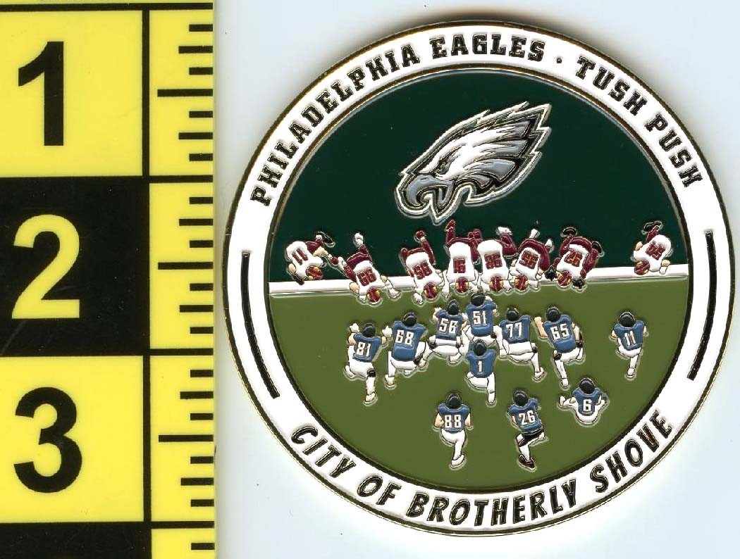 Philadelphia Eagles "TUSH PUSH" Challenge Coin
