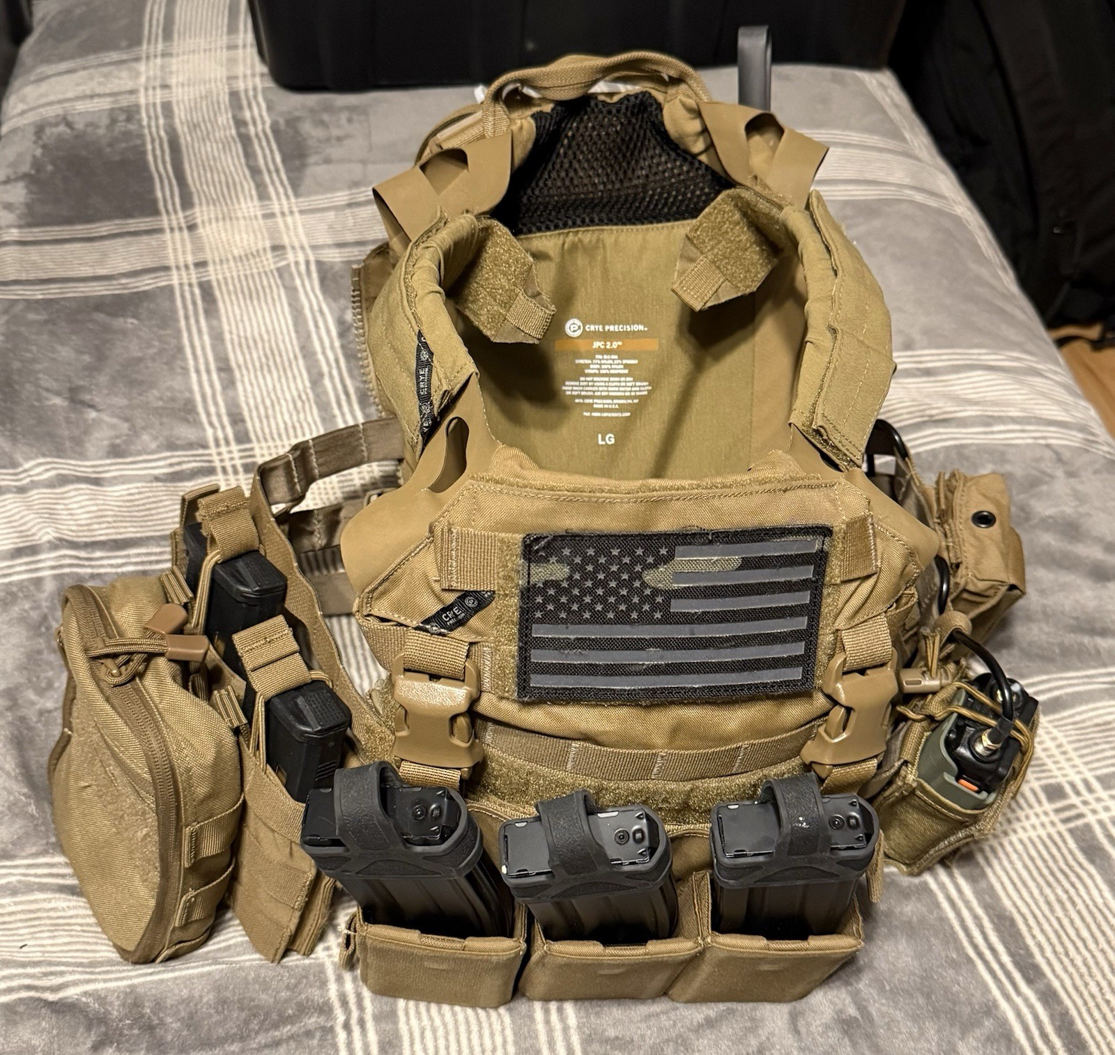 Crye Precision JPC 2.0 Jumpable Plate Carrier Vest - Coyote Brown - Large