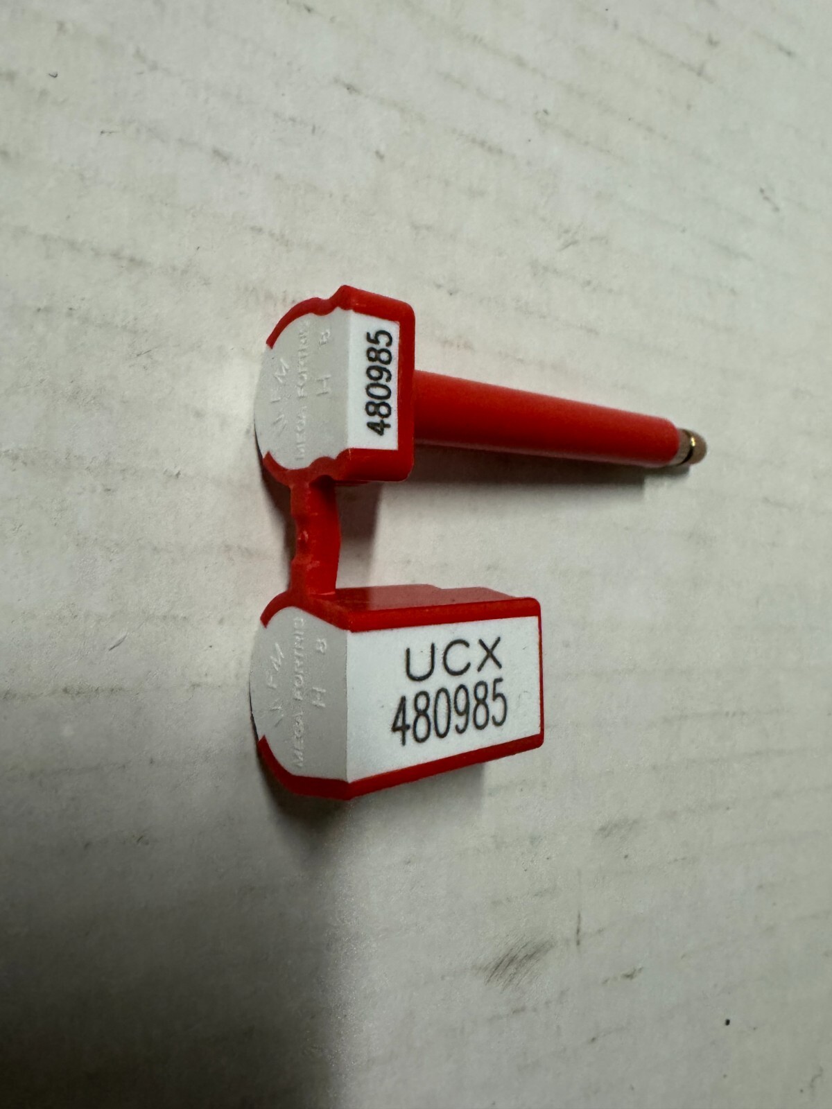 LOT 50X MEGA FORTRIS SECURITY SEAL BOLTS RED HIGH SECURITY CARGO