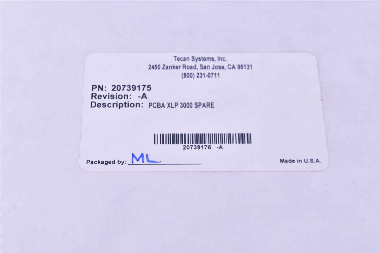 Tecan XLP-3000 PCBA Board