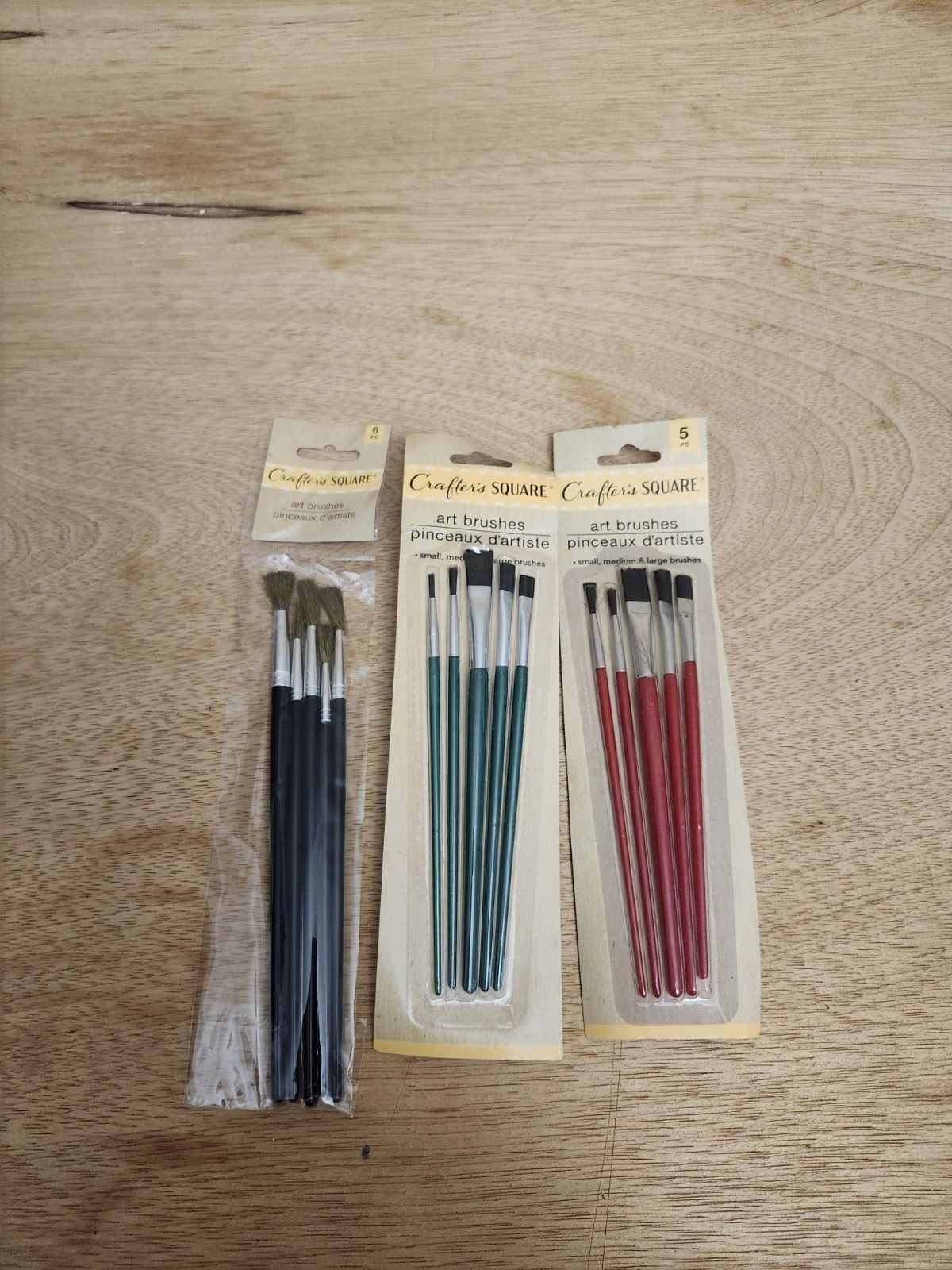 3 Packs Of Crafters Square Art Brushes 16 Brushes New Sealed