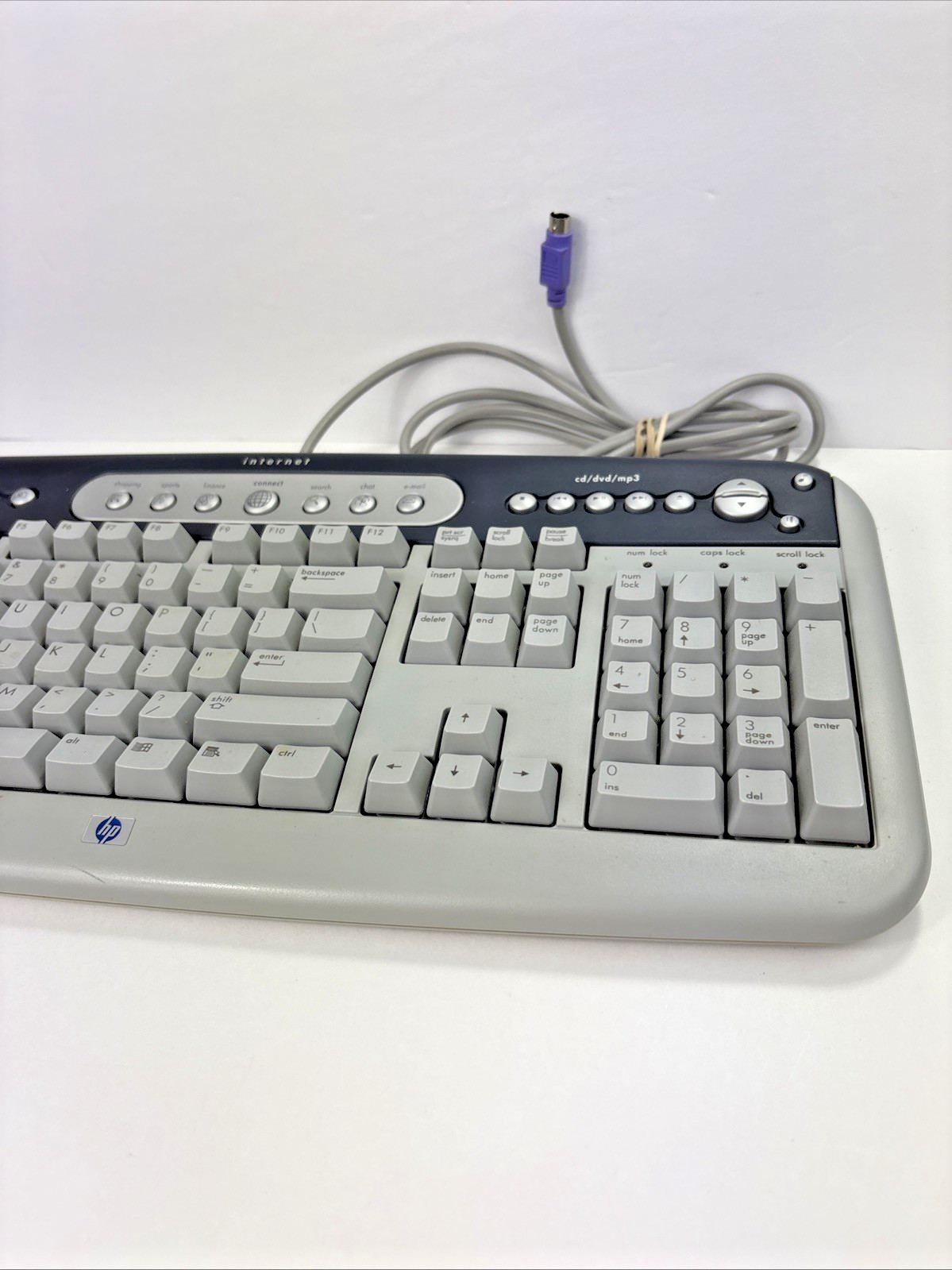 HP Model 5181 Internet/Multimedia PS/2 Wired Keyboard - Beige/Gray