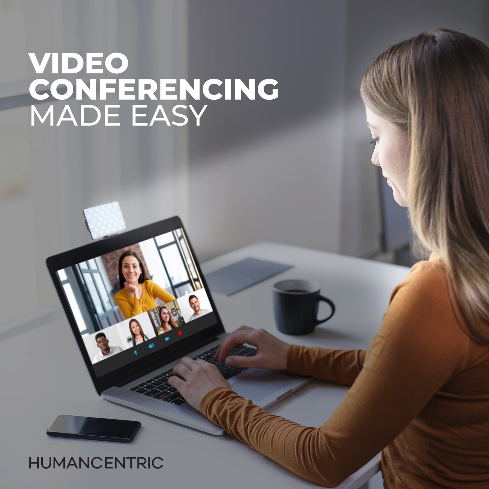 Video Conference Lighting Kit Camera Light For Zoom Meetings Streaming Video Fac