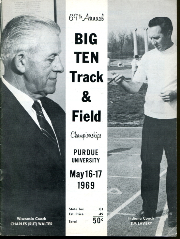 1969 Big Ten Track Field Championships Program Purdue Ex Cond