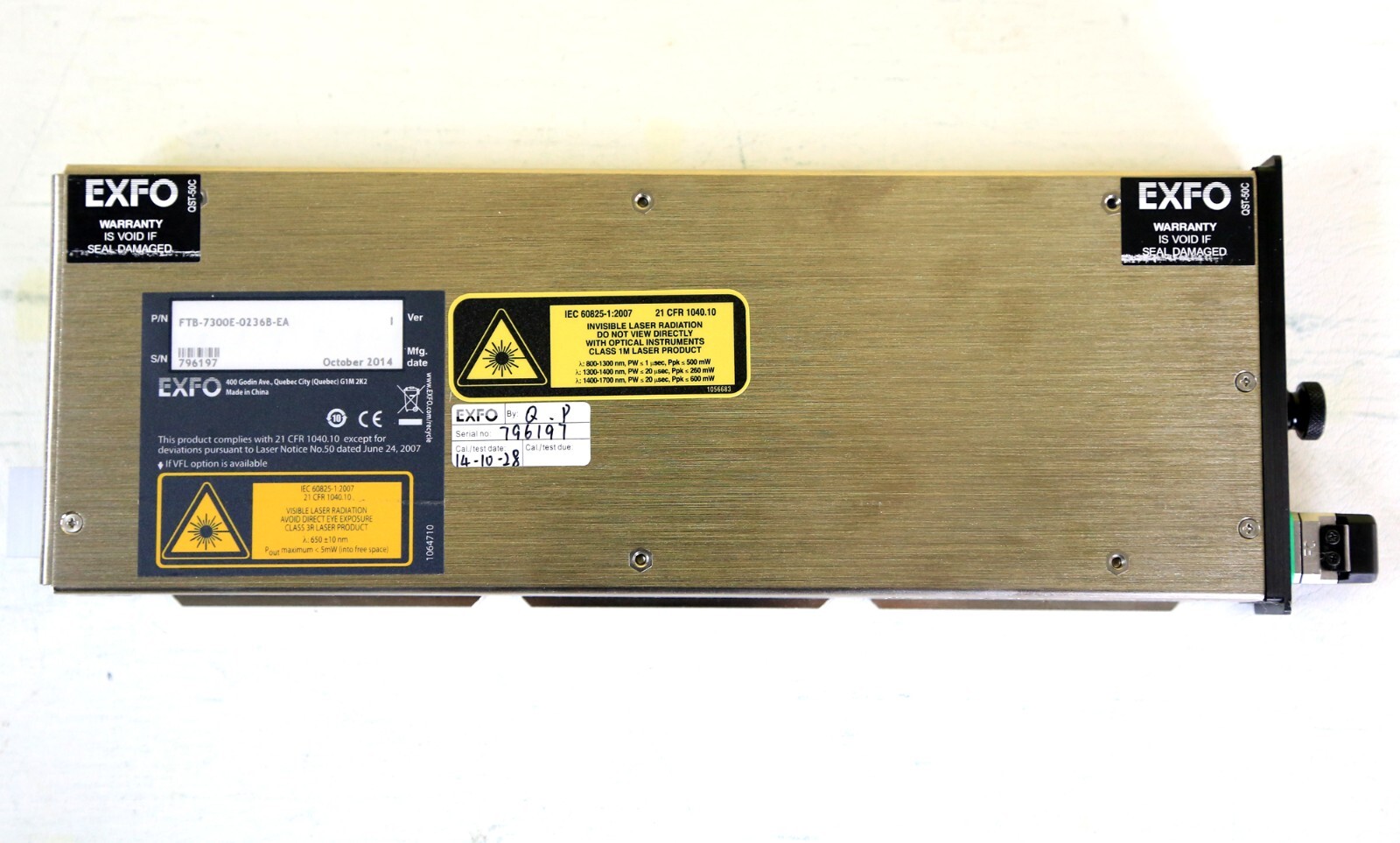 EXFO FTB-7300E-236B-EA, 1310/1490/1550nm, AD, OTDR, 39/38/37 db APC, ONLY MODULE