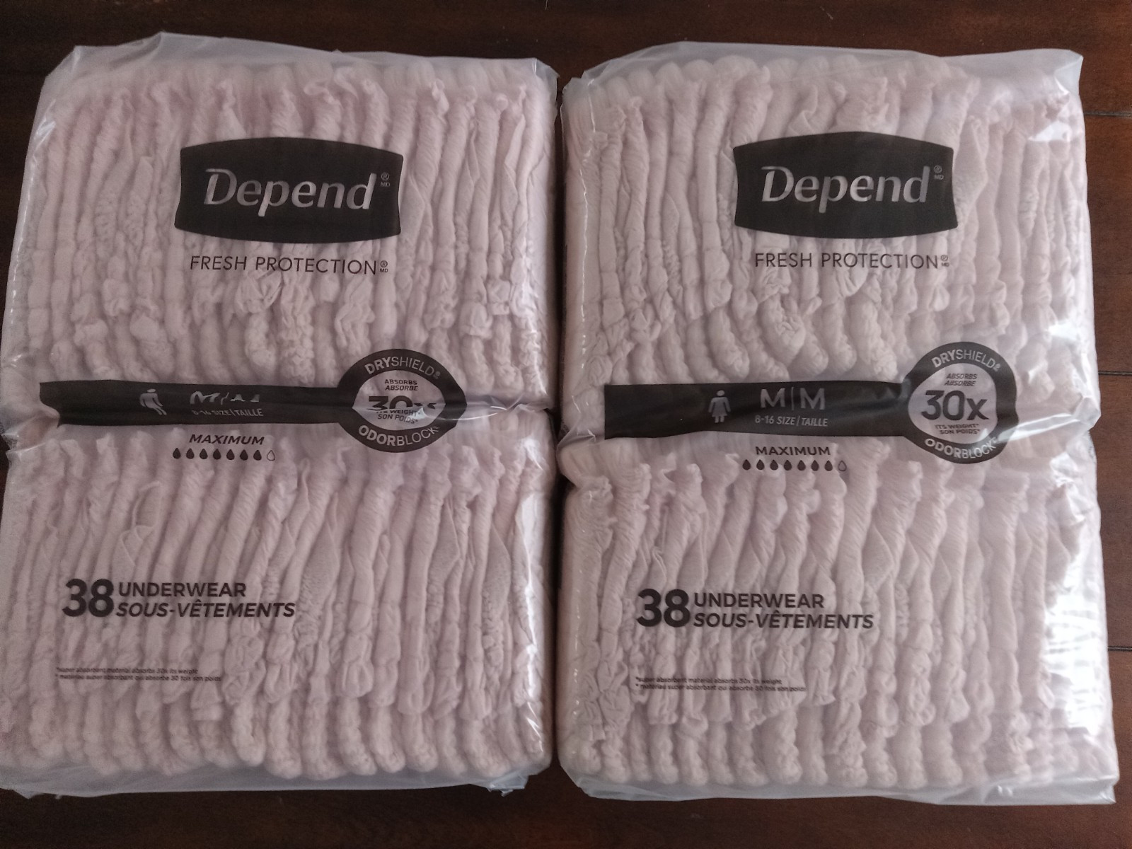 Depend women medium