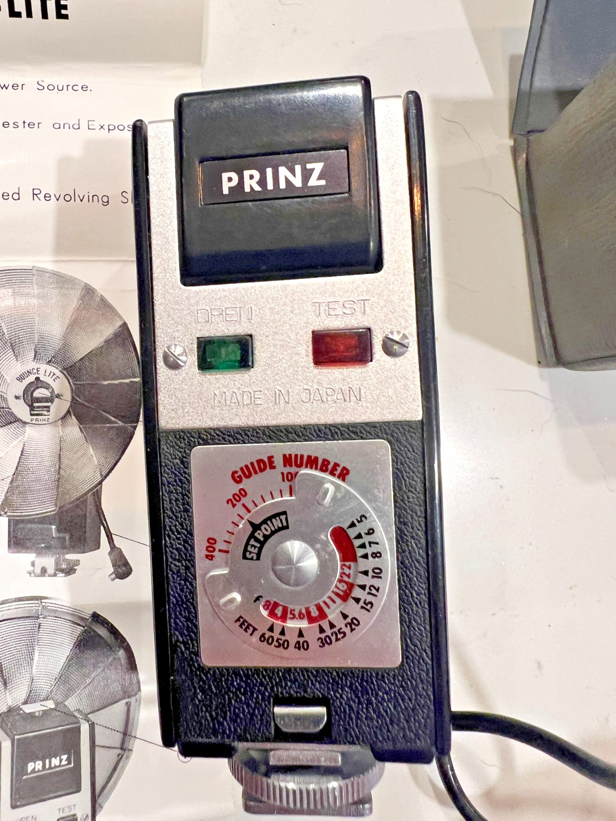 Vintage PRINZ BOUNCE LITE FLASH UNIT - Made in Japan