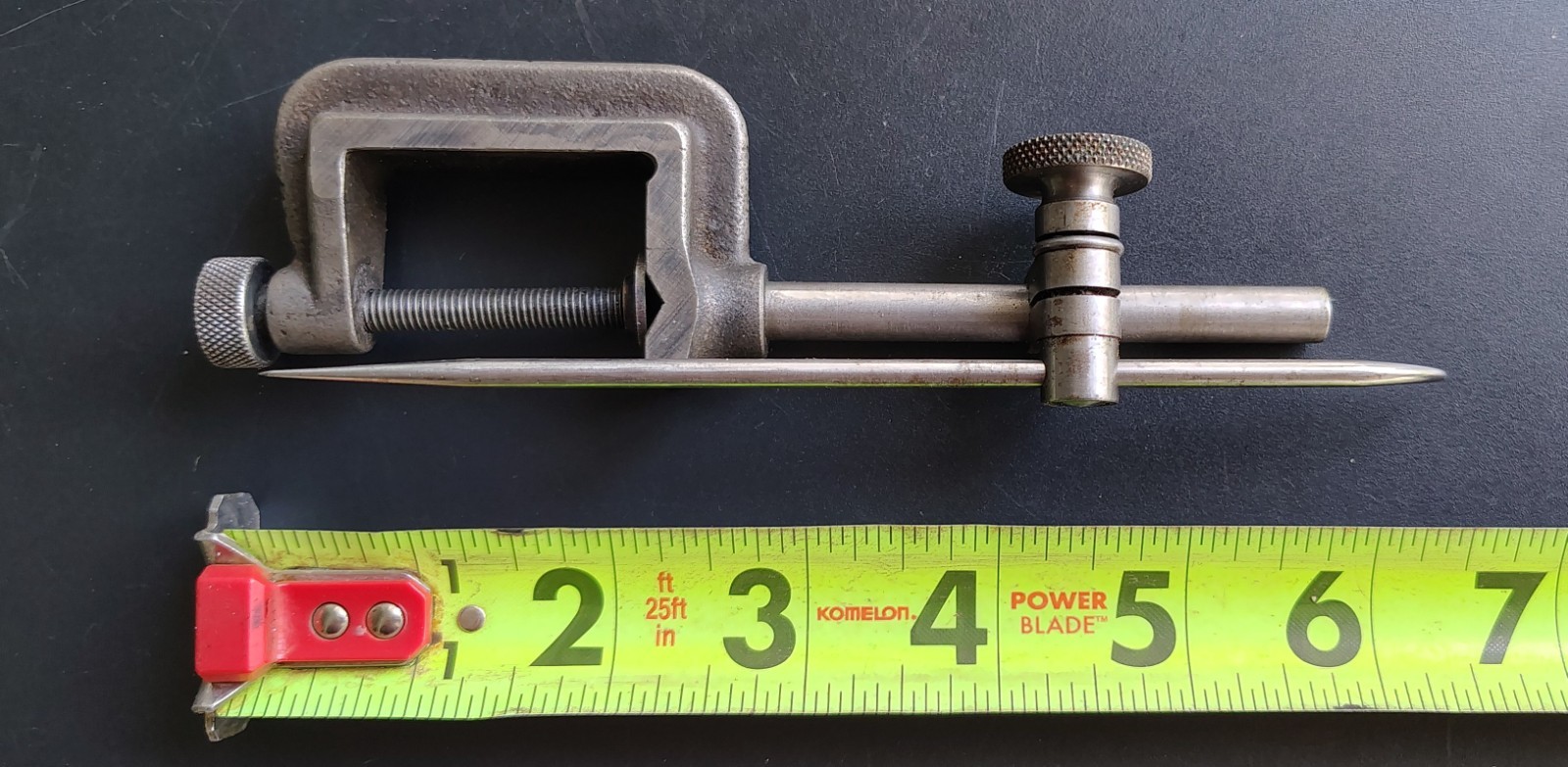 🗽VINTAGE TOOL CLAMP WITH INDICATOR CLAMP AND SCRIBE MACHINIST/ TOOLMAKER