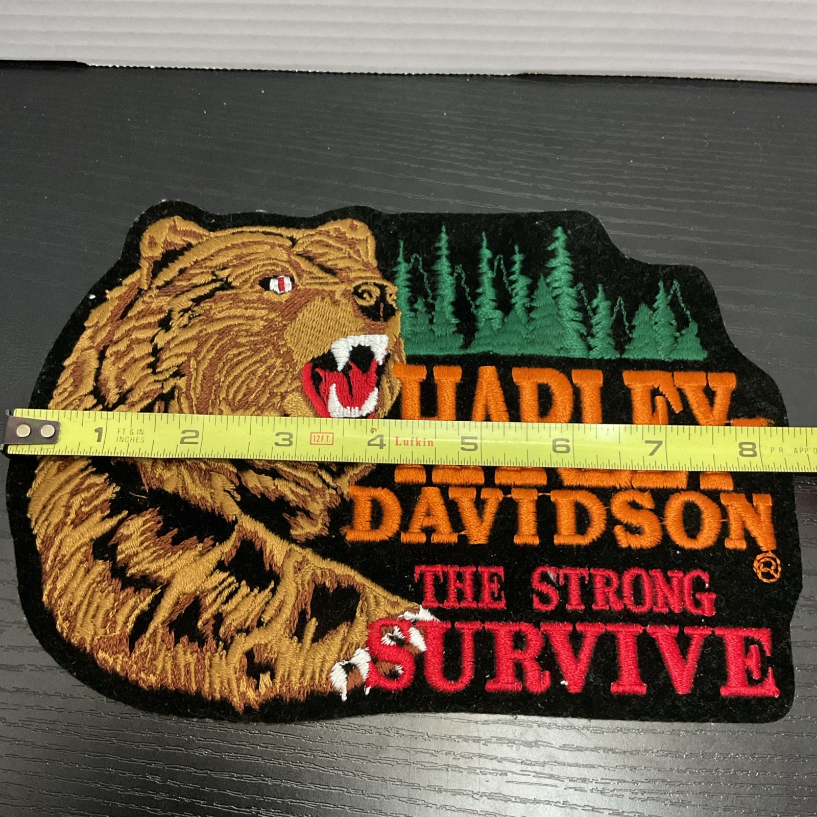 Harley-Davidson Motorcycles BEAR Embroidered Patch "The Strong Survive”