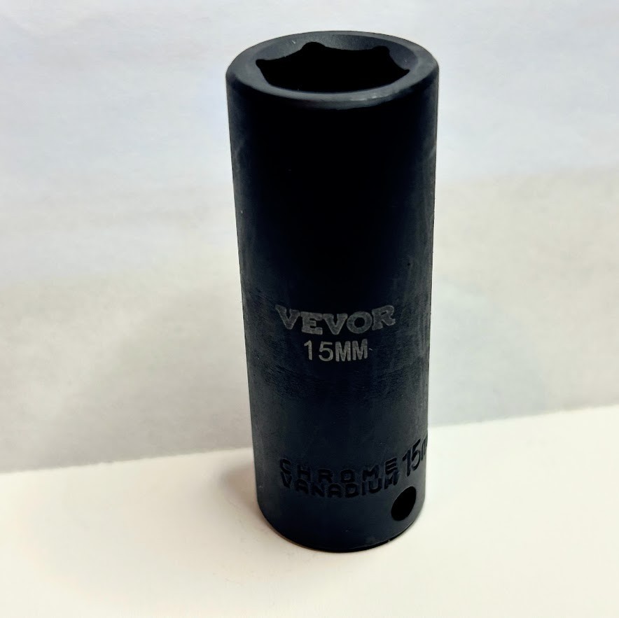 Vevor    15 mm x 3/8"  Dr Deep Impact Socket 6 Point Free USA Shipping