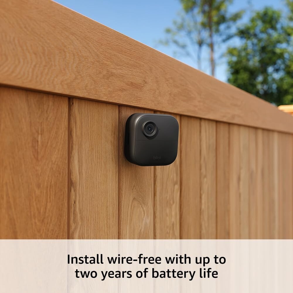 Blink Outdoor (4th Gen) Wireless smart HD security camera | Black Add-on camera