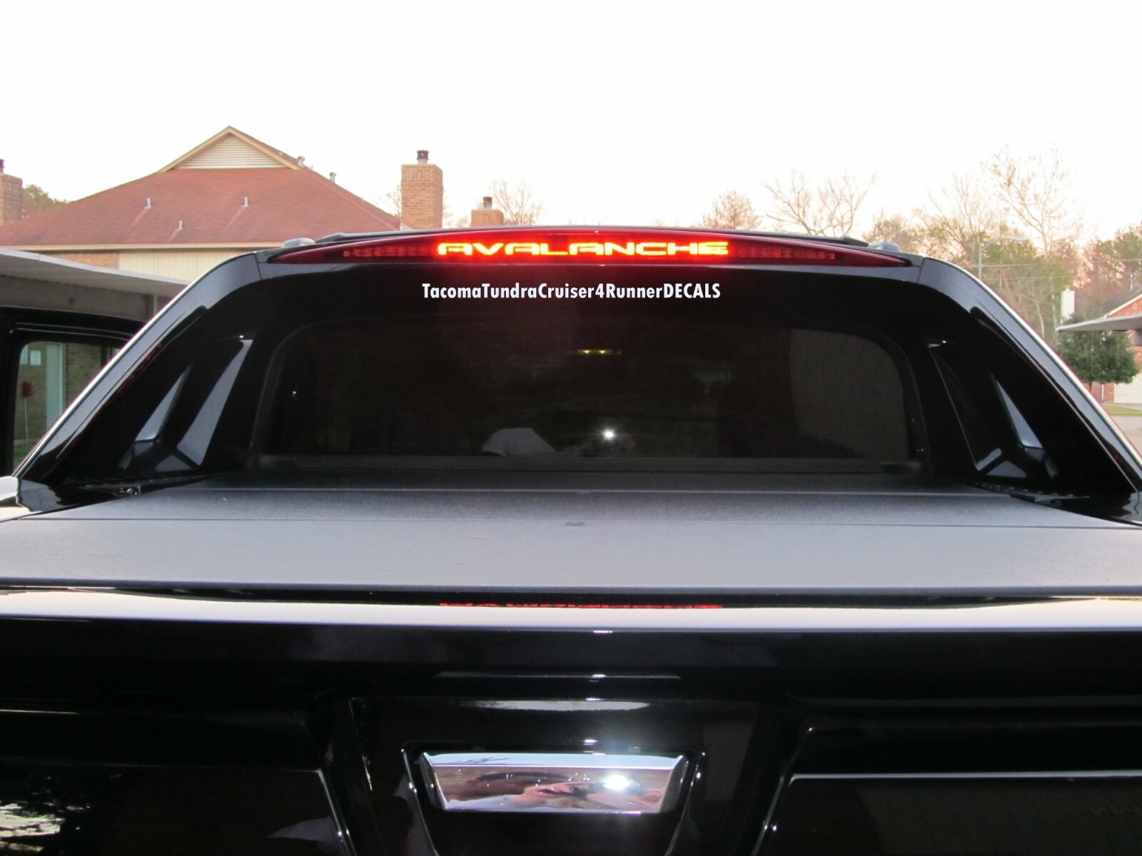 FITS Chevy Avalanche 3rd Brake Light Decal 2011 2012 2013 LTZ PAINTED CLADDING