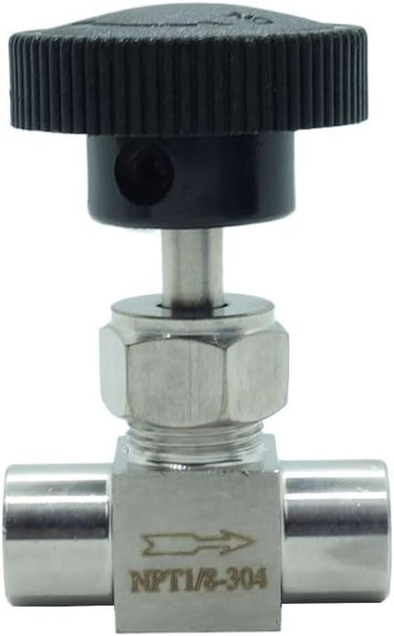 1 Piece Stainless Steel 304 Instrument Gas Needle Valve 1/8" NPT Female X 1/8 NP