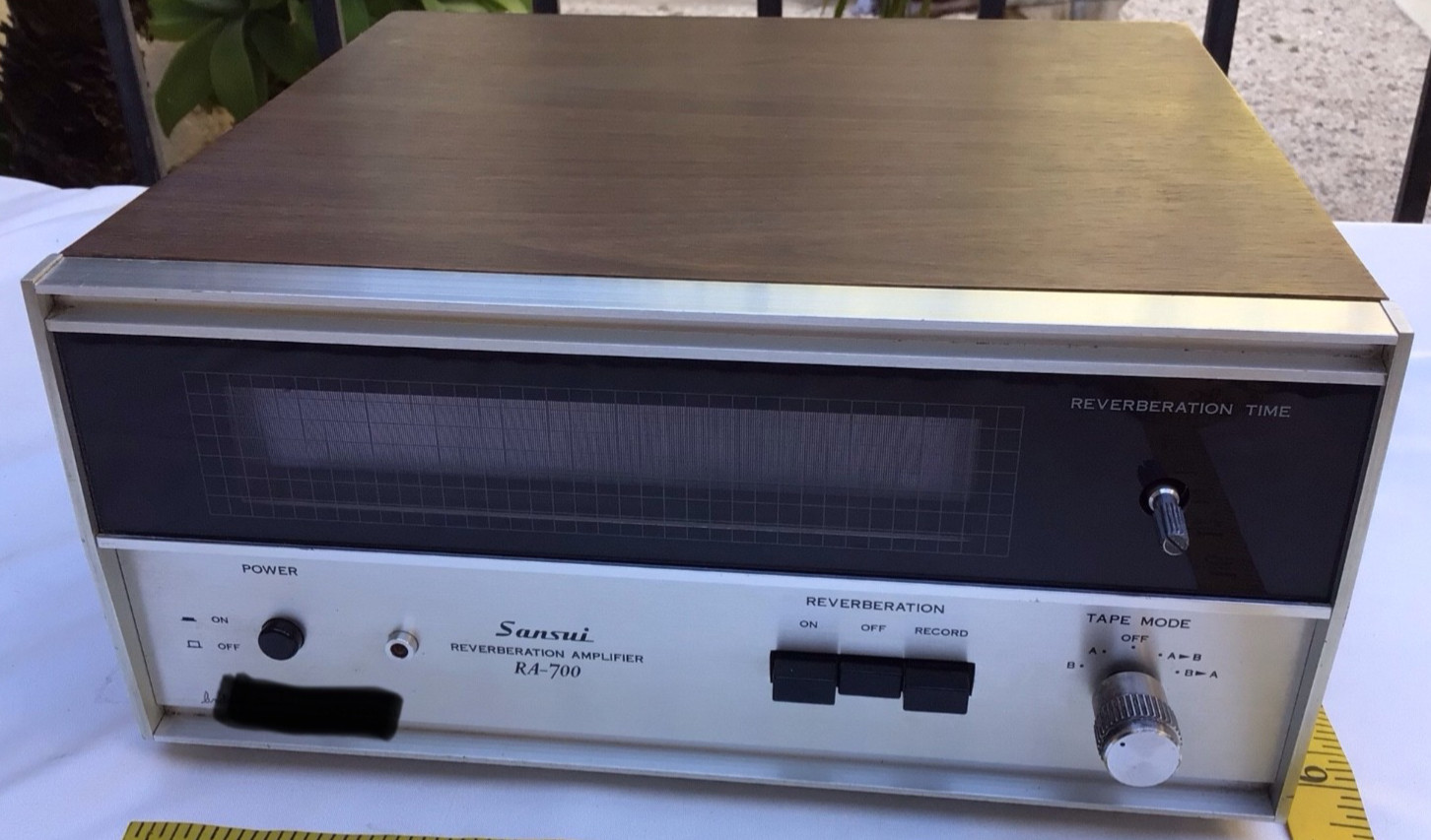 Vintage SANSUI REVERBERATION AMPLIFIER Model RA-700 Reverb MADE IN JAPAN Working