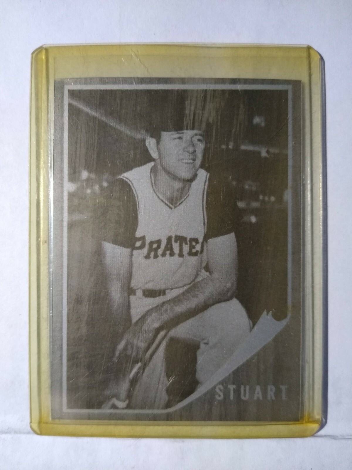 1962 Topps #160 DICK STUART PIRATES  PRESS PROOF PLATE NICE F1907