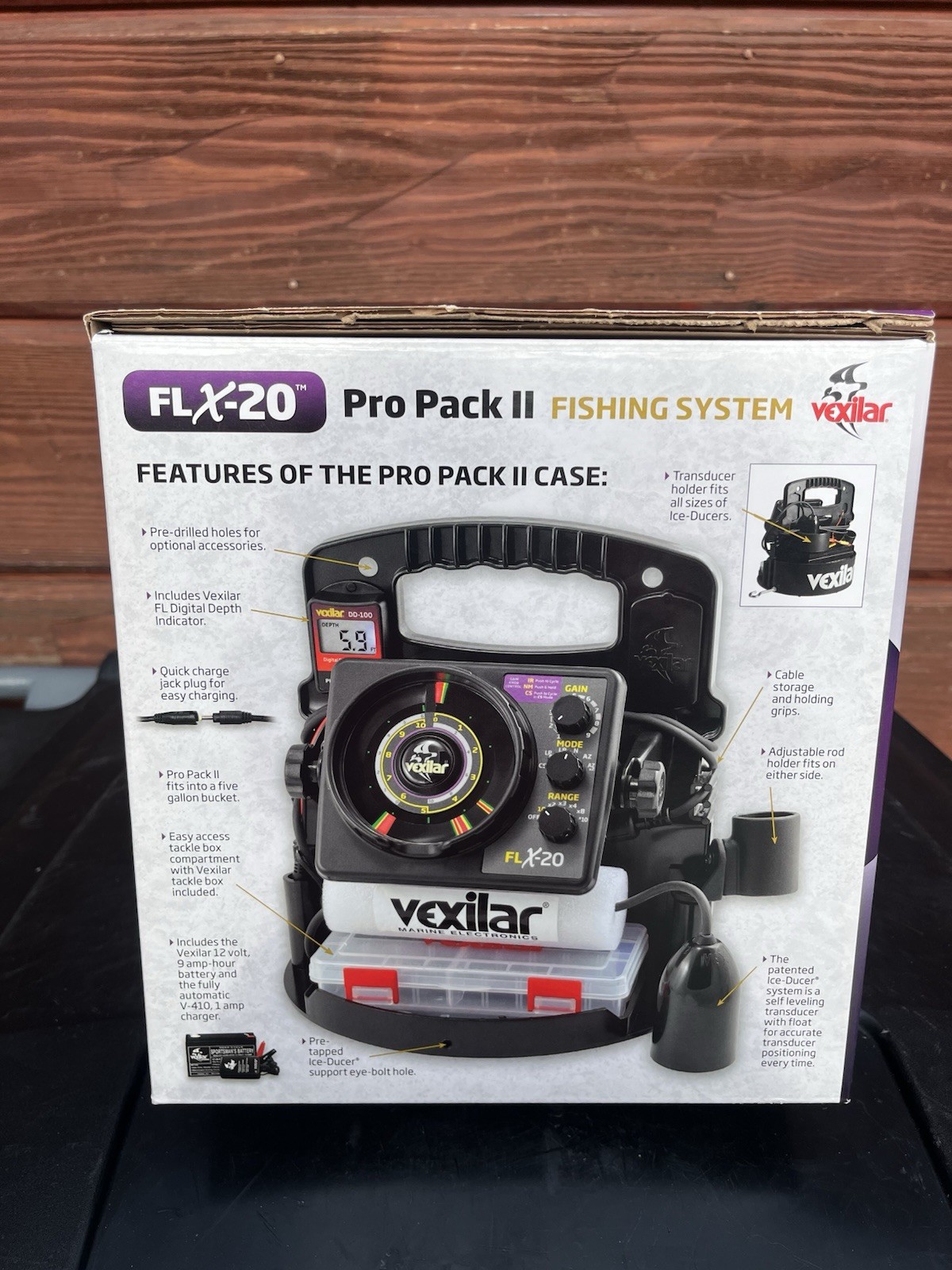 Vexilar FLX-20 Pro Pack II Ice Fishing Flasher Fish Finder w/ Box & Receipt