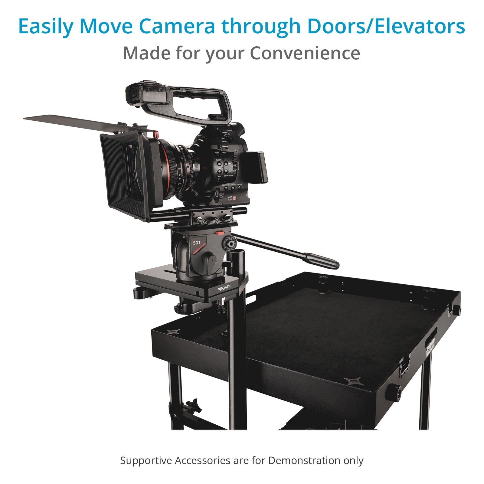 Proaim Camera Rotator Grip for Video Production Fim Carts