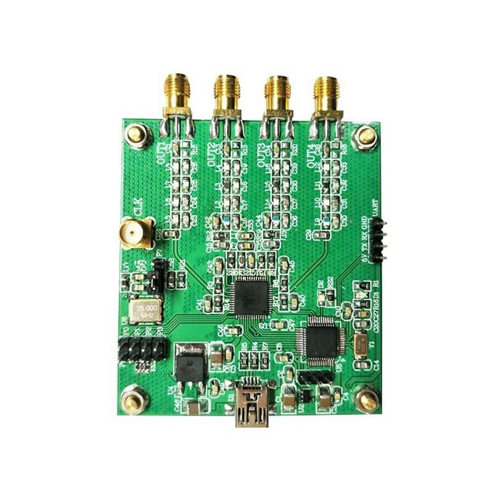 AD9959 4-Channel DDS Module RF Signal Generator for AT Commands Serial Output