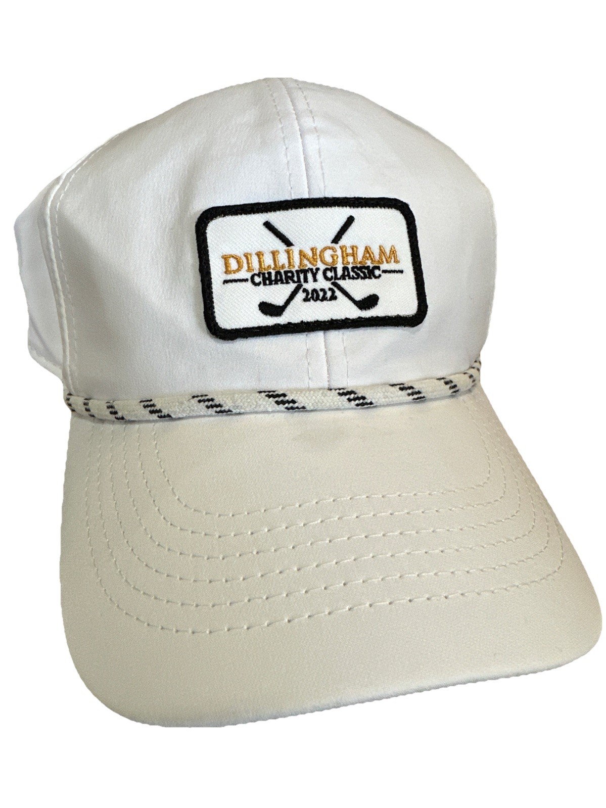 Dillingham Charity Classic 2022 Golf Rope Hat Strap Back White One Size