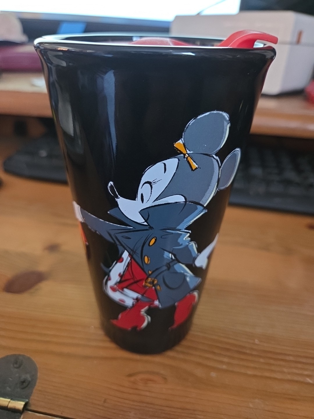 Minnie Mouse Ceramic Tumbler Mug Disney Store Minnie Mouse Club Member