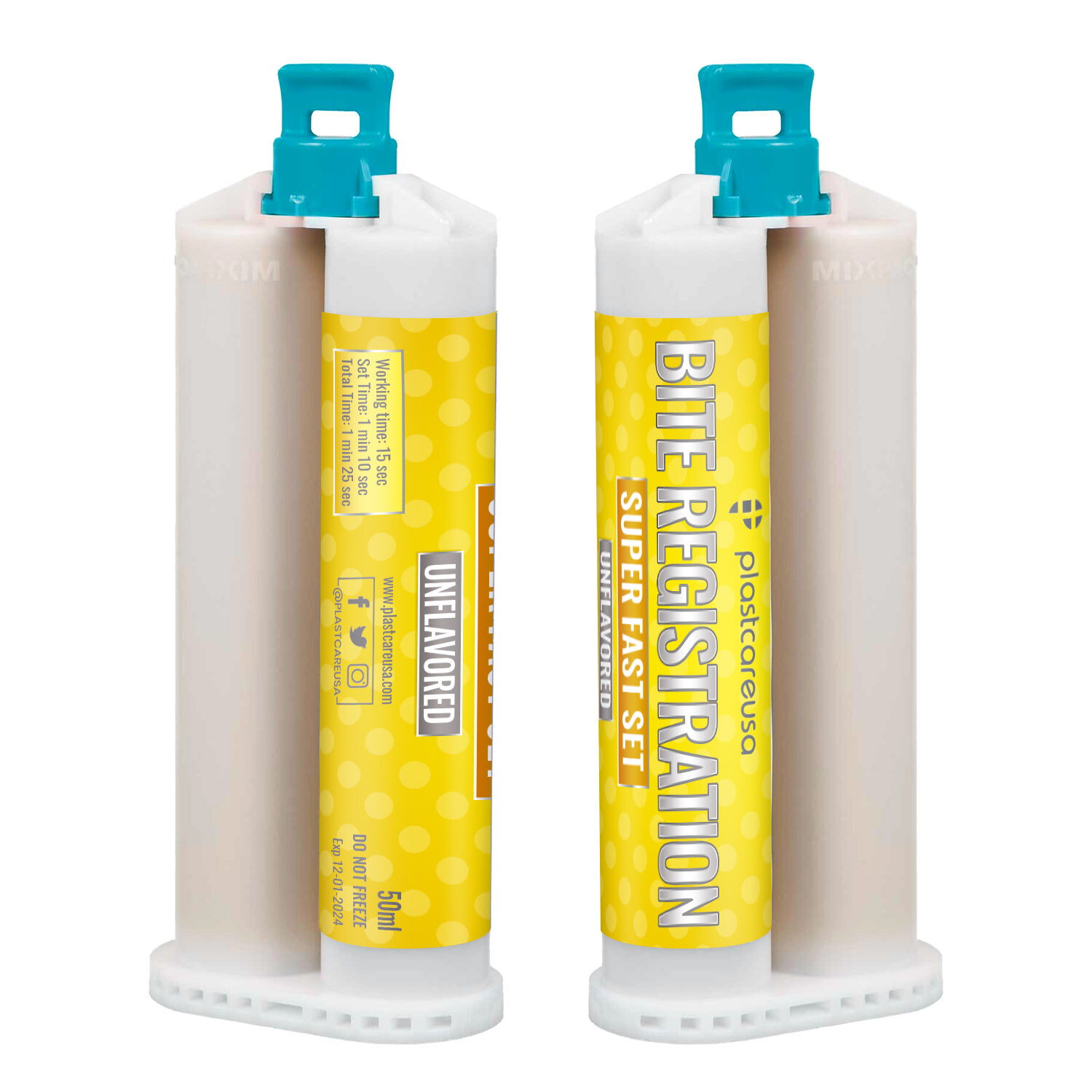 10 SUPER FAST Set Bite Registration Impression Material, Unflavored, 50ml
