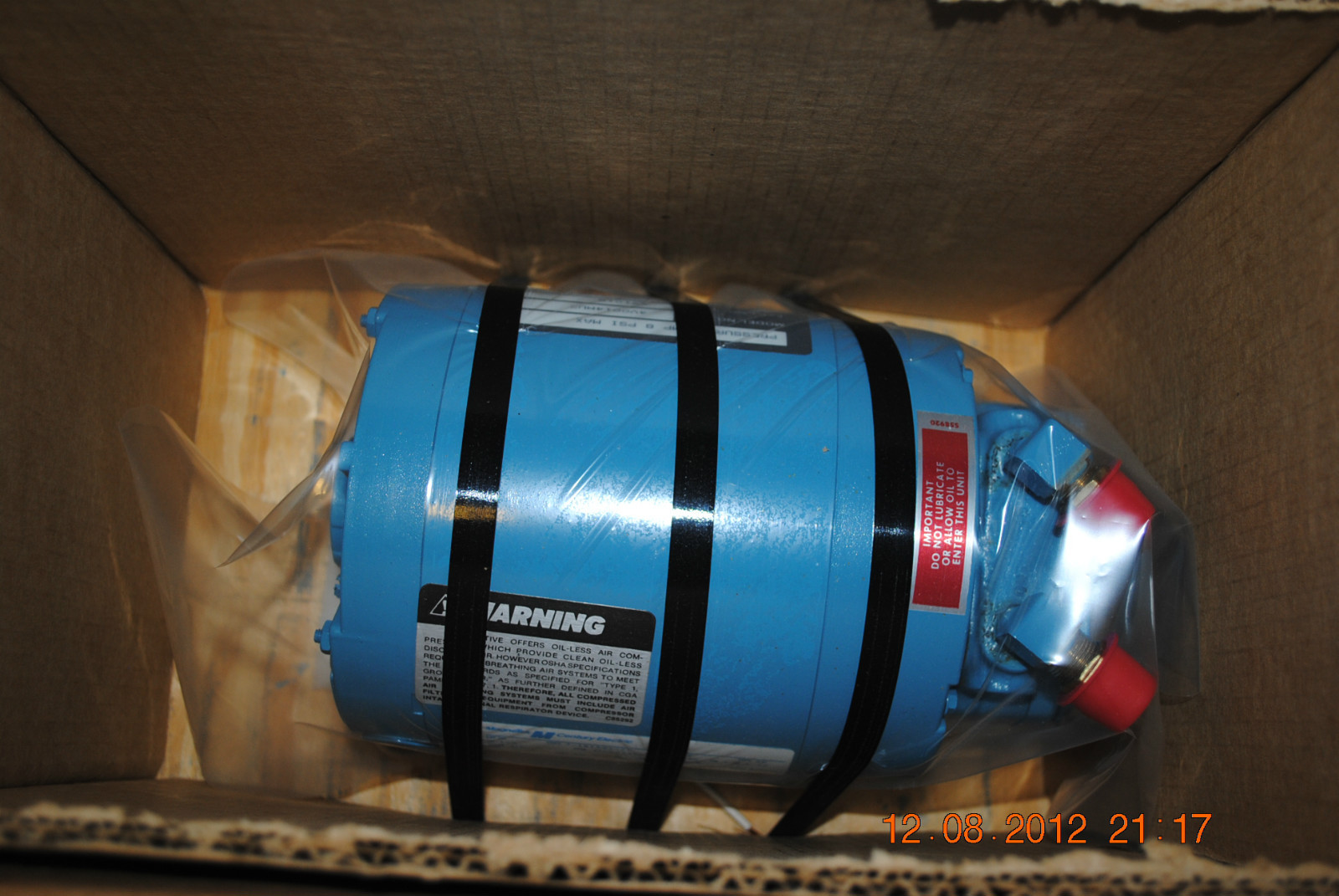 Thomas Pneumotive 4V0014MU2 Rotary Pneumatic Vacuum Pump 1/8HP 8PSI 991018