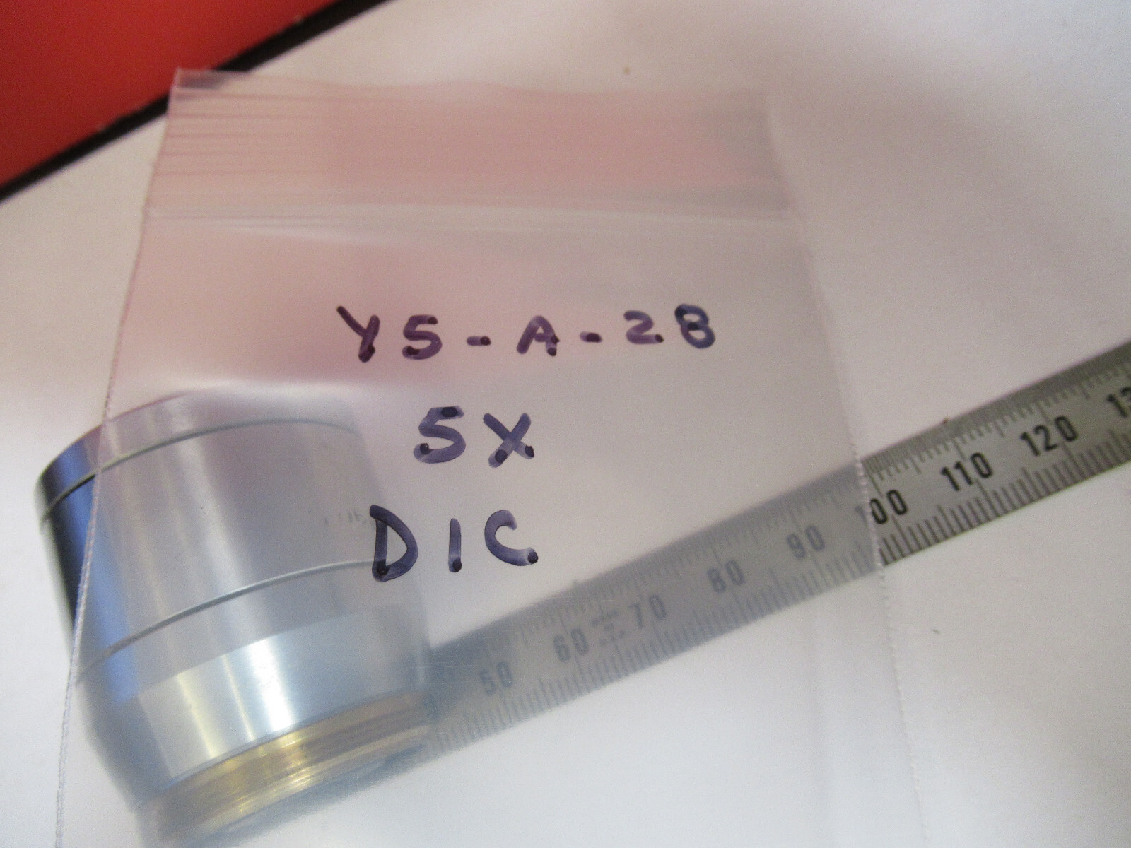 MICROSCOPE PART REICHERT POLYVAR OBJECTIVE DIC IK FLUOR 5X OPTICS Y5-A-28