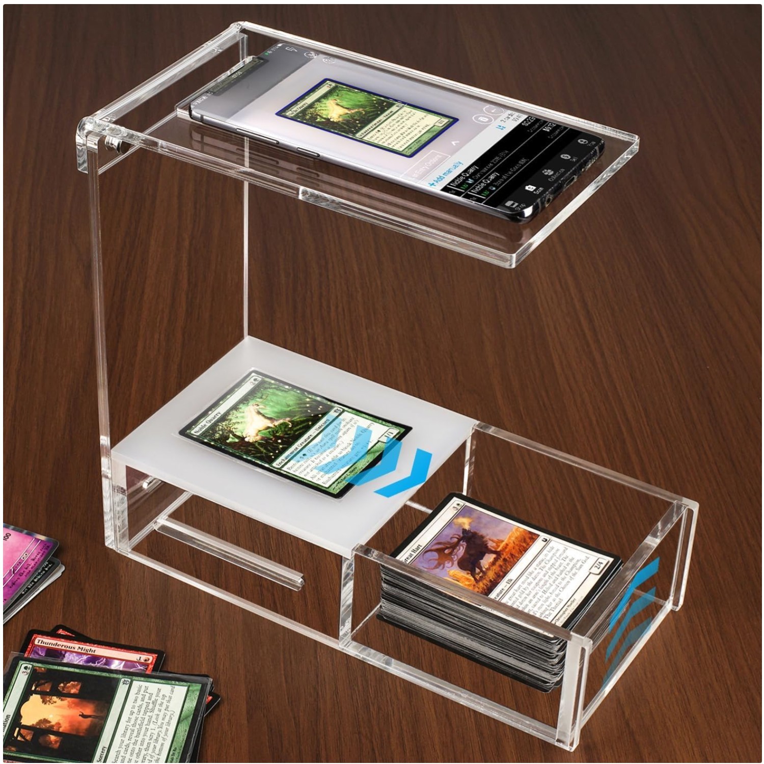 Trading Card Scanstand - Transparent Acrylic Sleek Stand