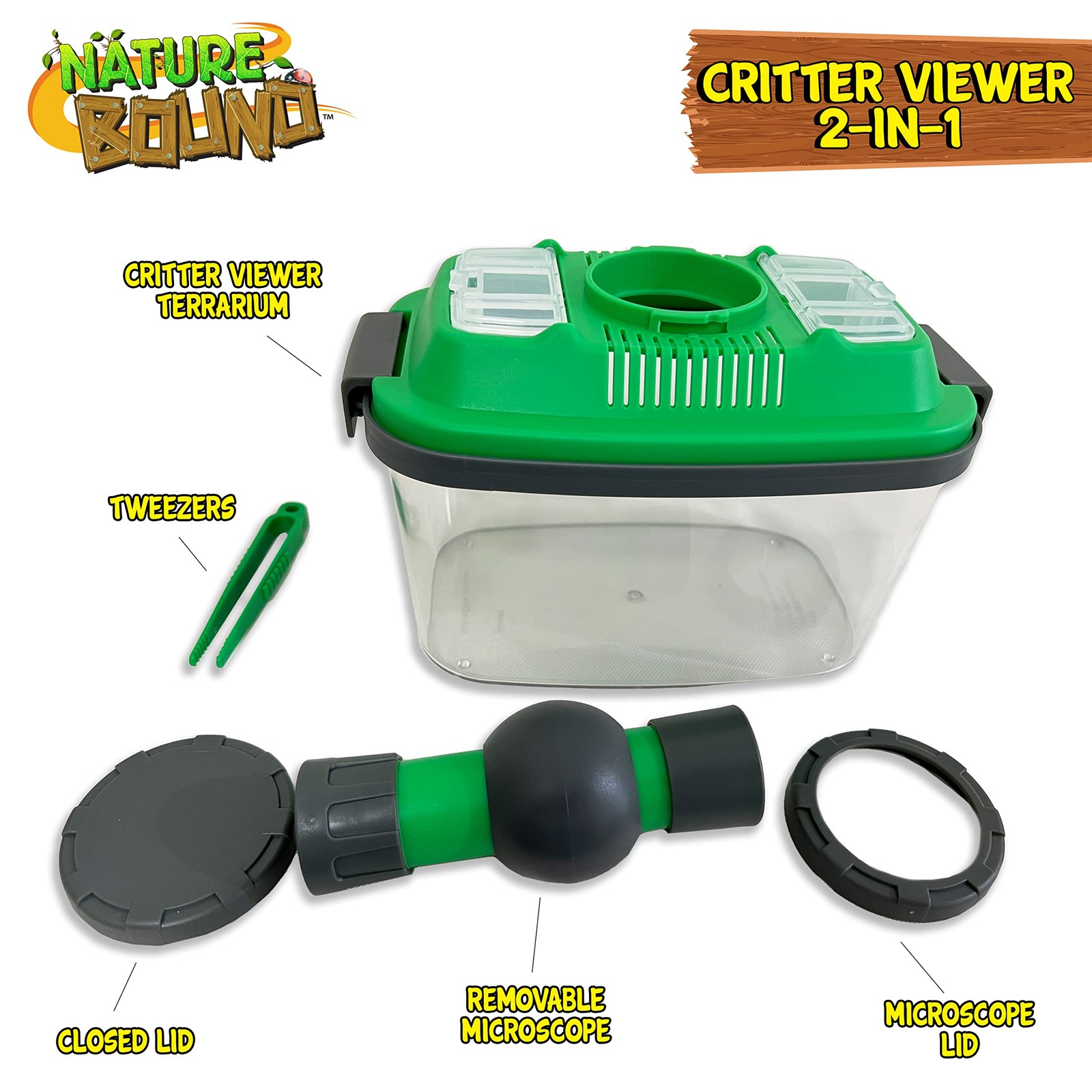 Nature Bound 2-in-1 Habitat with Microscope for Insects and Other Medium