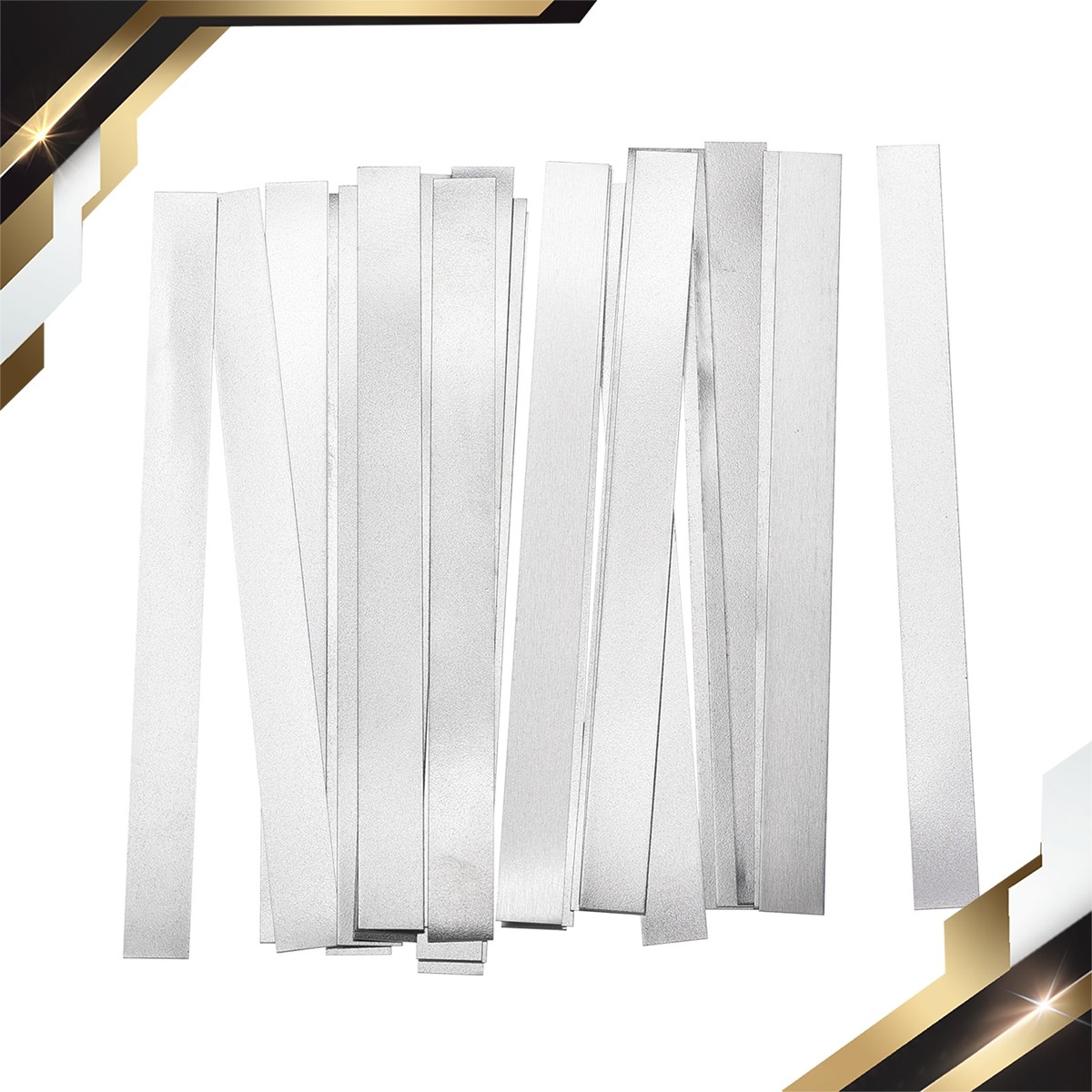 25 PACK Nickel Plating Strip 0.15mm x 8mm x 100mm Battery Soldering Tab