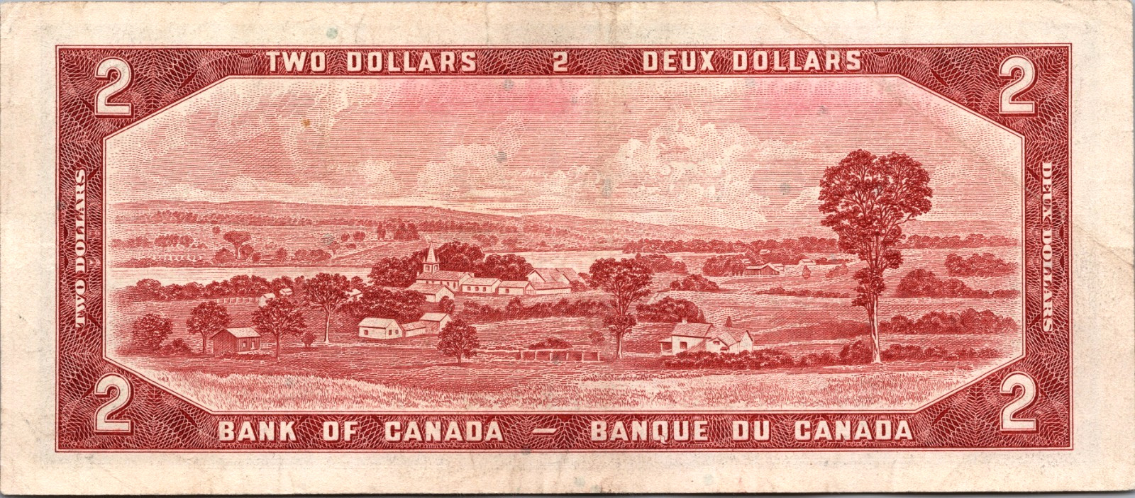 Canada 2 Dollars 1954 "Fancy Serial" BC-38B XF